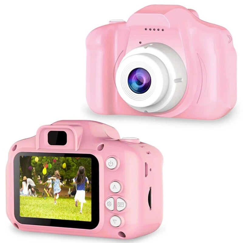 X2 Mini Câmera Digital para Crianças – Tira Fotos e Grava Vídeos, Pequeno Brinquedo SLR