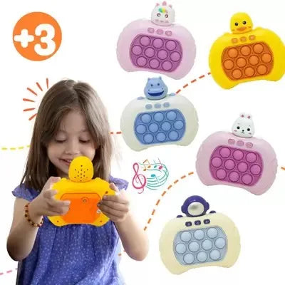 Pop It Anti-Stress Hipopótamo Azul - Brinquedo Sensorial para Alívio da Ansiedade