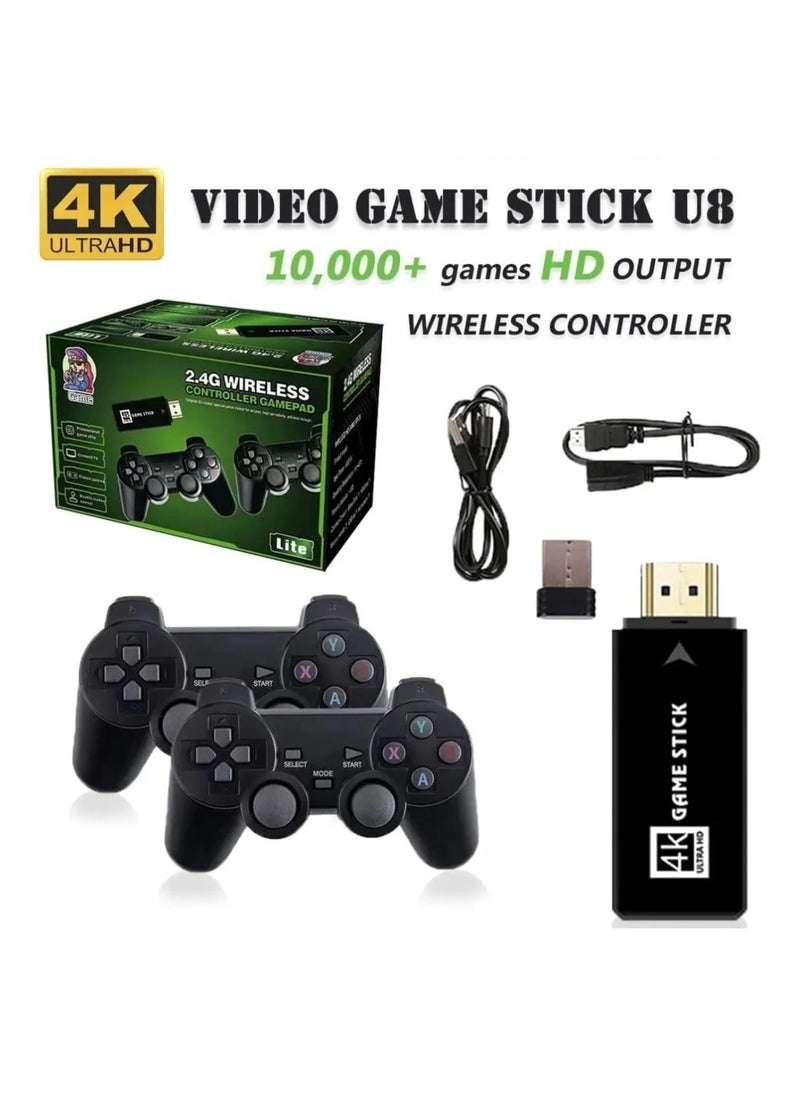 Vara Retro de Videogame 4K HD - Console com 64GB e 10.000 Jogos