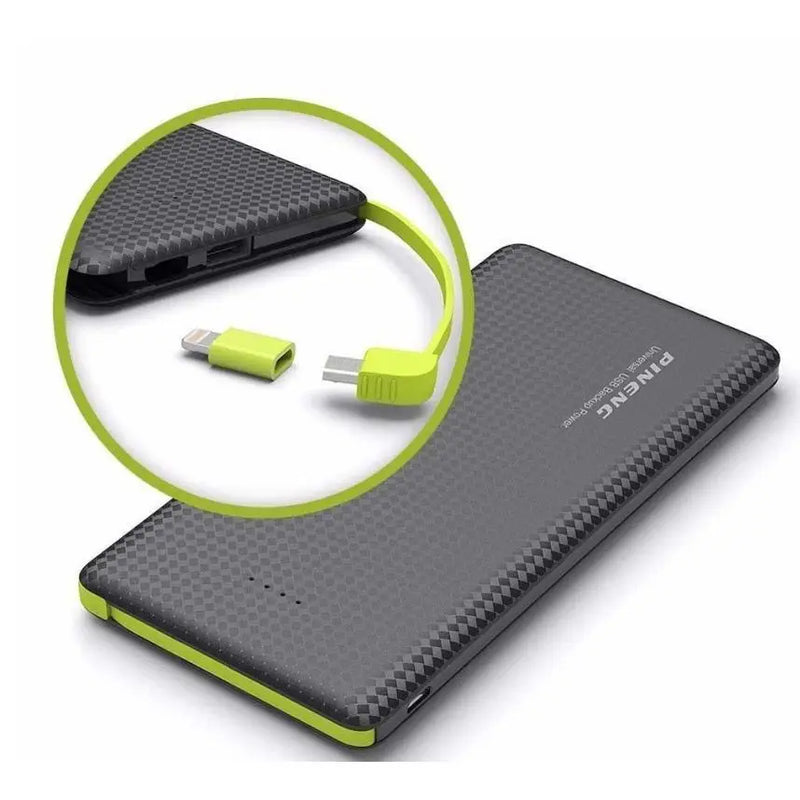 Carregador Portátil Pineng Power Bank 10.000mAh para iPhone e V8