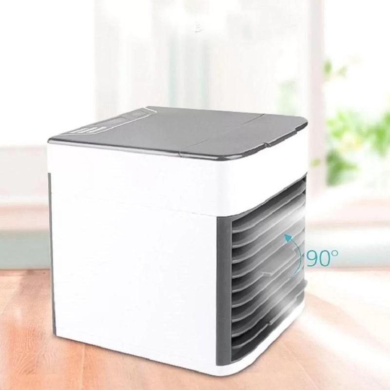 DAFUSHOP Mini Ar Condicionado Portátil Cooler Umidificador Climatizador Luz Led Clima Artic 3 Velocidades Geladeira Pessoal