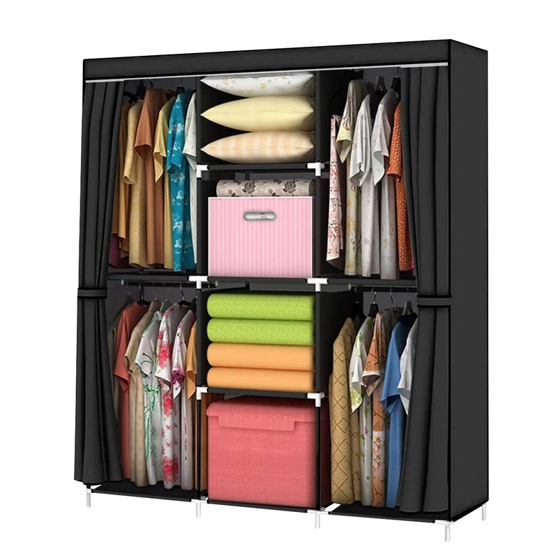 Organizador de roupas dobráveis para guarda-roupa Cor: Rosa