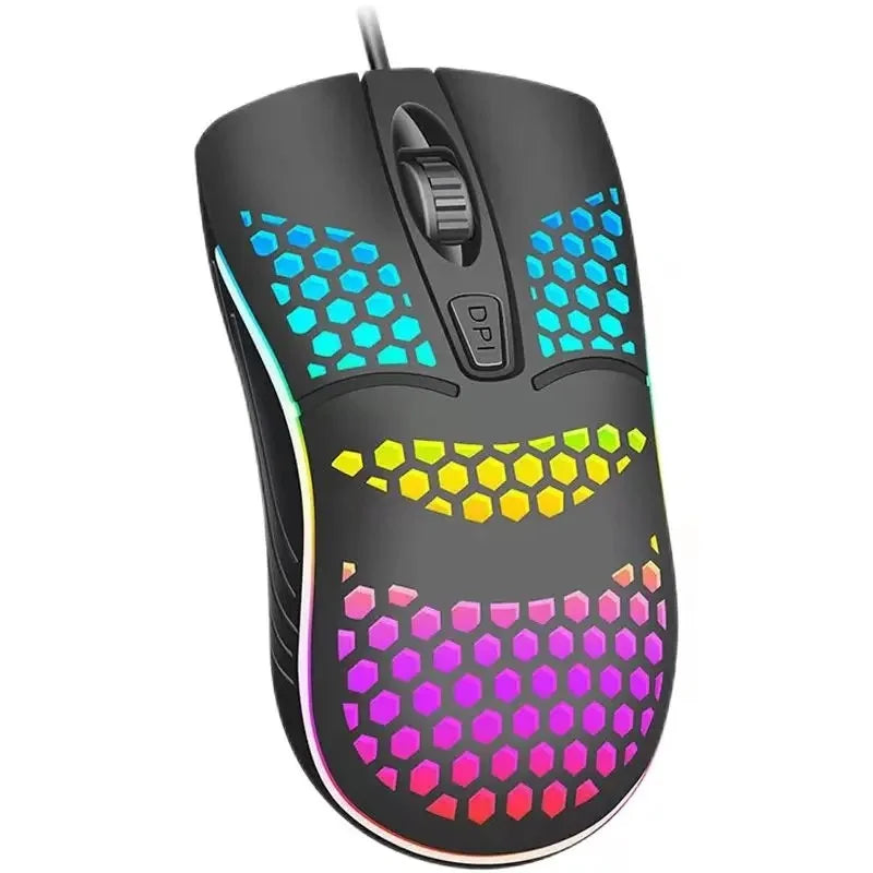 Mouse USB RGB para Computador e Notebook - Compatível com Tela OLED