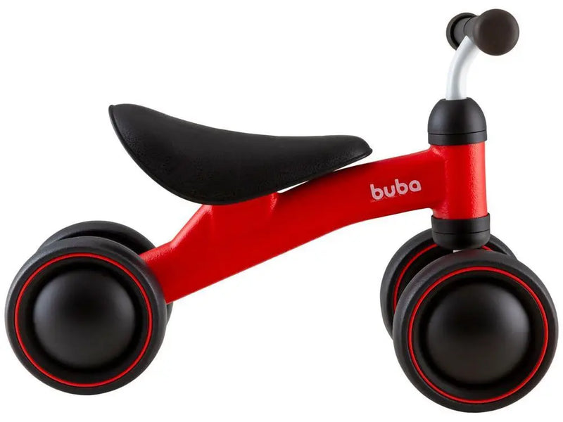 Bicicleta de Equilíbrio Infantil Buba 4 Rodas - Vermelho