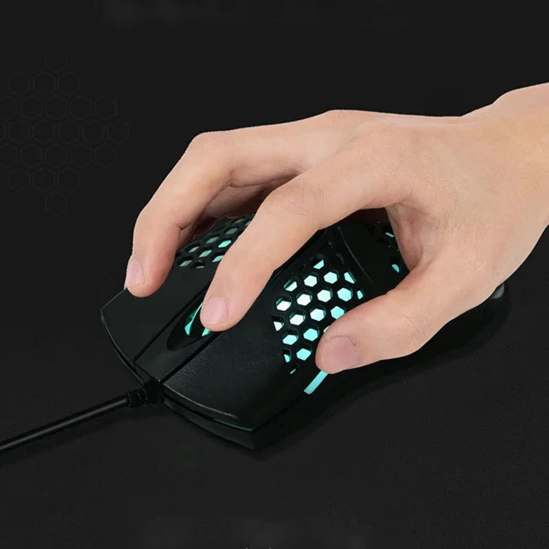 Mouse USB RGB para Computador e Notebook - Compatível com Tela OLED