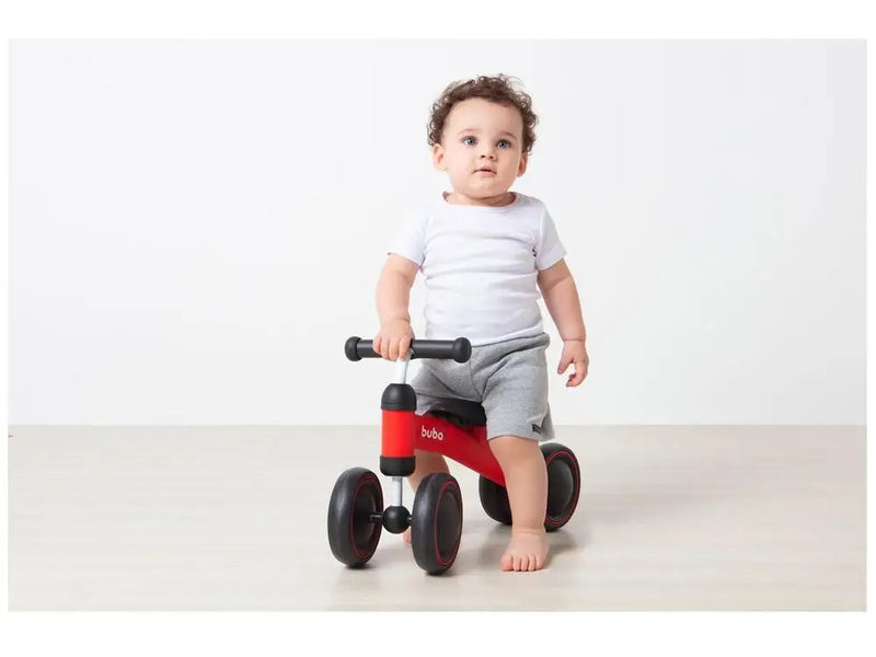 Bicicleta de Equilíbrio Infantil Buba 4 Rodas - Vermelho